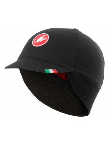 Castelli Difesa Thermal Cap Black Red UNI Шапка с козирка