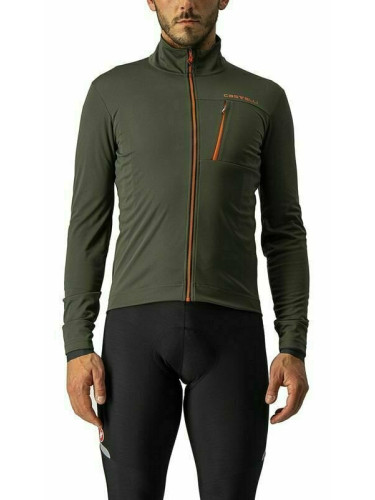 Castelli Go Яке Military Green/Fiery Red 3XL