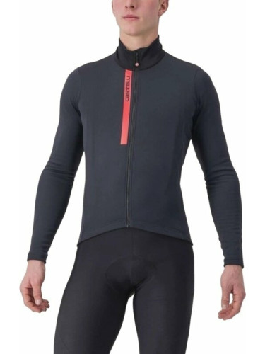 Castelli Entrata Thermal Джърси Light Black 3XL