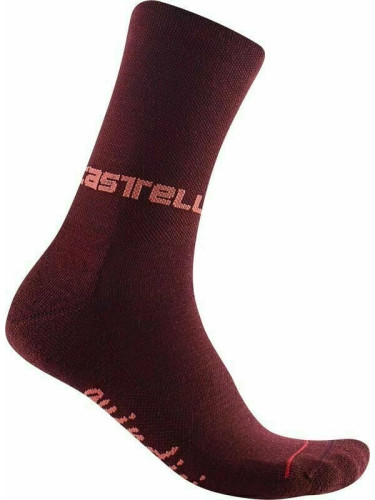 Castelli Quindici Soft Merino W Sock Bordeaux S/M Чорапи за колоездене