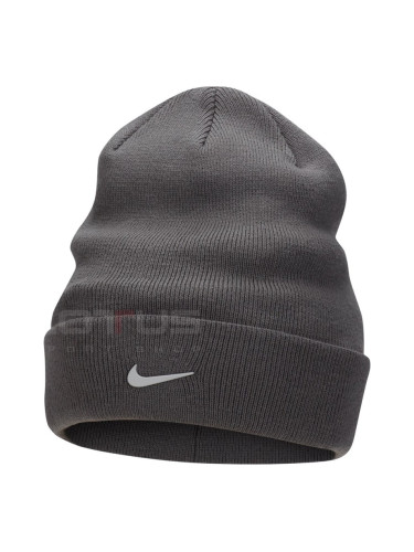 ДЕТСКА ЗИМНА ШАПКА NIKE PEAK BEANIE SC SWSH IRON GREY