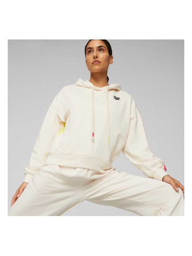 ДАМСКИ СУИТШЪРТ PUMA LEMLEM OVERSIZED FLEECE HOODIE GHOST PEPPER