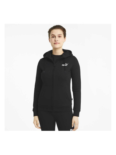 ДАМСКО ГОРНИЩЕ PUMA ESS SMALL LOGO FULL-ZIP HOODIE FL BLACK