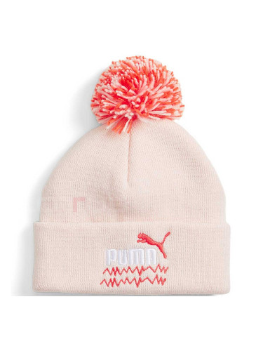 ДЕТСКА ЗИМНА ШАПКА PUMA MIXMATCH POM POM BEANIE PINK