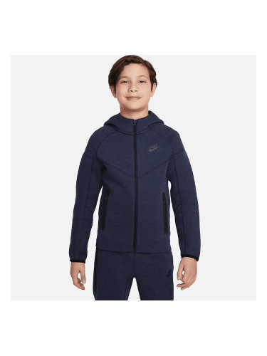 ДЕТСКО ГОРНИЩЕ ЗА МОМЧЕ NIKE NSW TECH FLC F OBSIDIAN HTHR