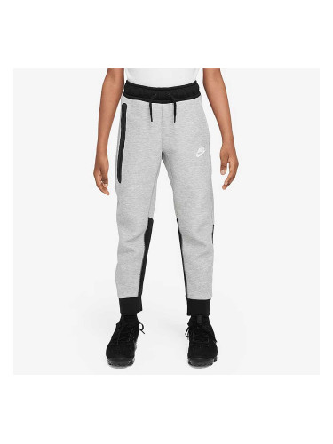ДЕТСКО ДОЛНИЩЕ ЗА МОМЧЕ NIKE NSW TECH FLC PANT DK GREY HTHR/BLACK