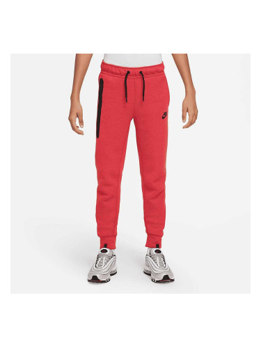 ДЕТСКО ДОЛНИЩЕ ЗА МОМЧЕ NIKE NSW TECH FLC PANT LT UNIV RED