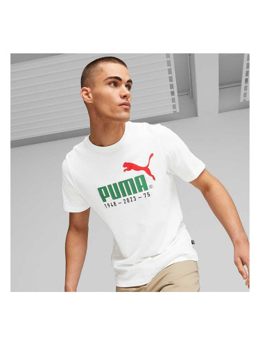 МЪЖКА ТЕНИСКА PUMA NO. 1 LOGO CELEBRATION TEE WHITE