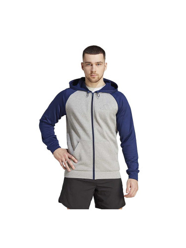 МЪЖКО ГОРНИЩЕ ADIDAS GG BL FZ HD GREY/DK BLUE