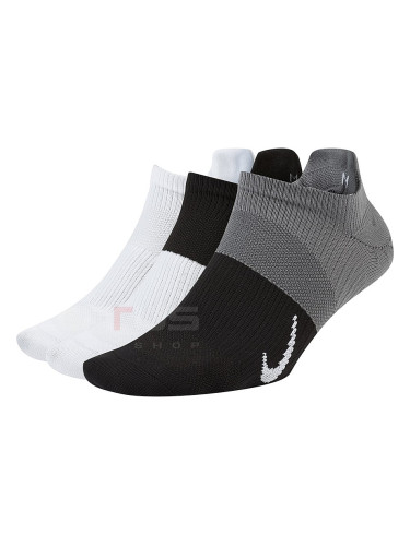 ЧОРАПИ NIKE EVERYDAY PLUS LTWT NS 3PR W/B/G
