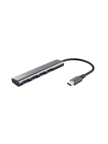USB хъб TRUST Halyx 4-PORT USB-C HUB