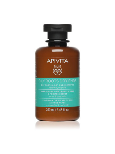 Apivita Oily Roots & Dry Ends Shampoo шампоан за мазен скалп и сухи краища на косата 250 мл.