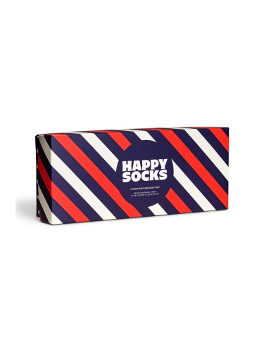 Чорапи Happy Socks (4 чифта) в тъмносиньо