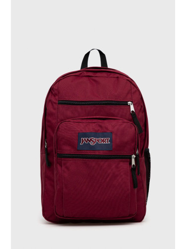 Раница Jansport в бордо голям размер с изчистен дизайн