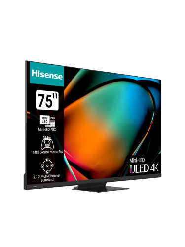 Телевизор Hisense 75" U8KQ, 4K Ultra HD 3840x2160, ULED Pro, FALD, Qua
