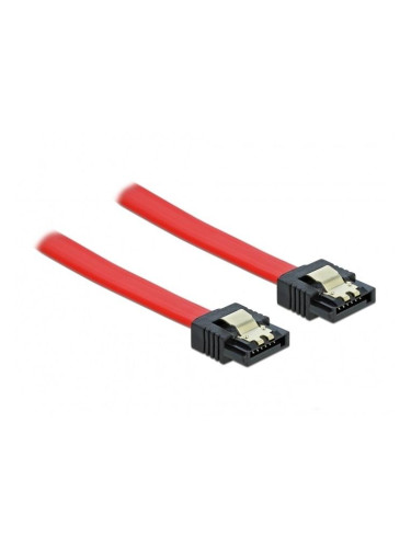 Интерфейсен кабел SATA III DeLock, Прави конектори, 30 cm.