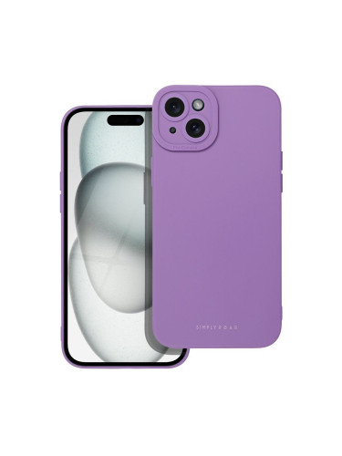 Гръб Roar Luna - iPhone 15 виолетов