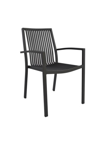 Стол с подлакътници, черен цвят