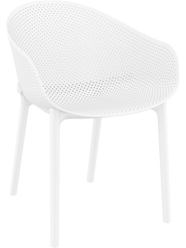 Пластмасов градиснки стол - полипропилен подсилен, фибро стъкло, бял