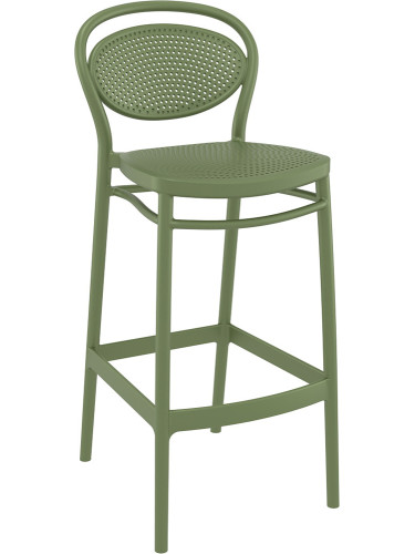 Бар стол  45/52/106см- маслено зелен
