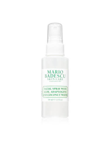 Mario Badescu Facial Spray with Aloe, Adaptogens and Coconut Water освежаваща мъгла за нормална към суха кожа 59 мл.