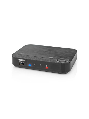 Nedis VCON6420AT - Професионален 3-портов HDMI конвертор 4K USB-C към HDMI