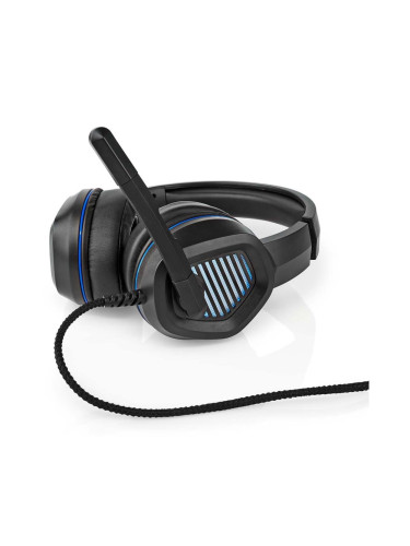 Nedis GHST410BK - LED Геймърски слушалки с микрофон черен