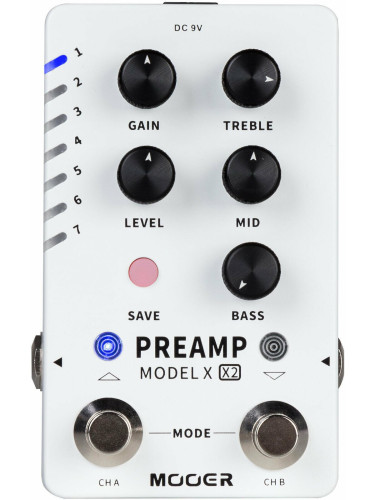 MOOER Preamp Model X2 Предусилвател и Rack усилвател