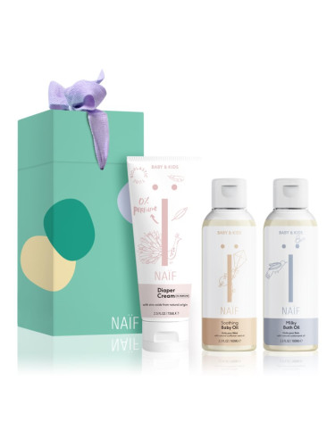 Naif Baby & Kids Newborn Essentials Set подаръчен комплект (за деца от раждането им)