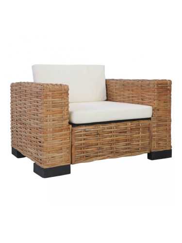 Sonata Фотьойл с възглавници, естествен ратан