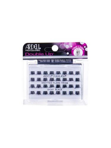 Ardell Double Up Knotted Trio Lash Изкуствени мигли за жени 32 бр Нюанс Short Black