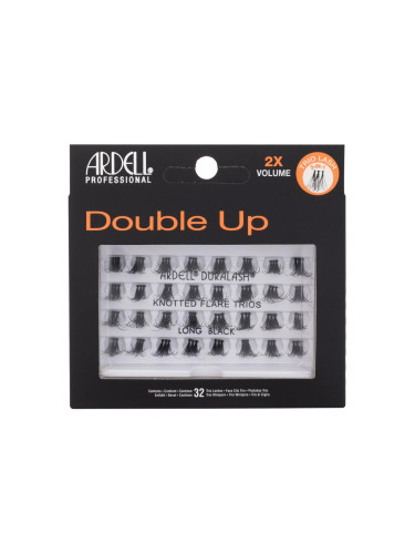 Ardell Double Up Knotted Trio Lash Изкуствени мигли за жени 32 бр Нюанс Long Black