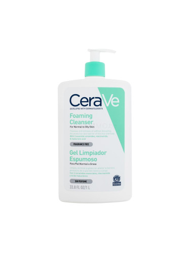 CeraVe Facial Cleansers Foaming Cleanser Почистващ гел за жени 1000 ml