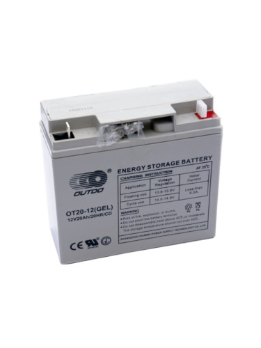 Тягов акумулатор 12V 20Ah, OT20-12(GEL)/CD, OUTDO