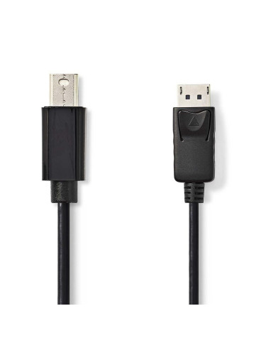 mini DisplayPort кабел, mini DisplayPort-DisplayPort, 1m, черен, 4K 60Hz, NEDIS