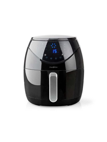 Еър Фрайър, Уред за готвене с горещ въздух, 6.5l, 230VAC, 1800W, черен, NEDIS KAAF250EBK