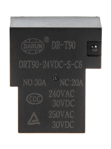 Електромагнитно реле JY-1139, бобина 24 VDC, 20/30A, 250VAC/30VDC, SPDT, NO+NC