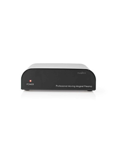 Стерео предусилвател AAMP2411BK, за грамофон, 2 канала, 20Hz~20kHz, Nedis