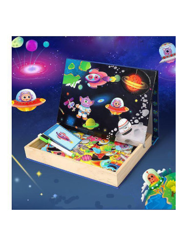 Детска игра с магнитни фигури - Космически приключения