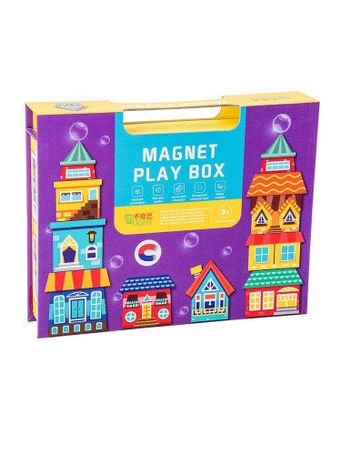 Магнитна игрална кутия с фигури - Строителство