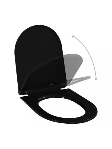 Sonata Тоалетна седалка, плавно затваряне, бърз монтаж/демонтаж, черна