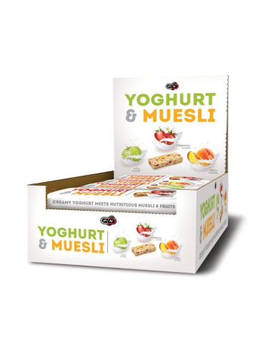 Pure Nutrition - YOGHURT and MUESLI BAR - 22 броя по 30 g - BOX