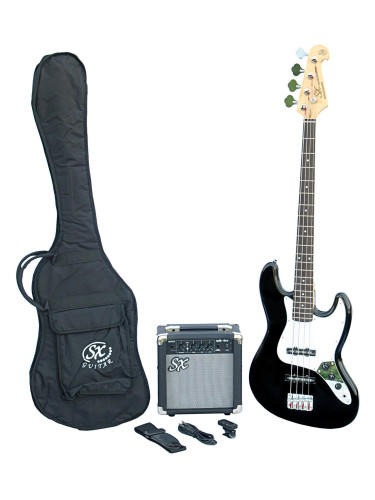 SX SB1 Bass Guitar Kit Black Електрическа бас китара