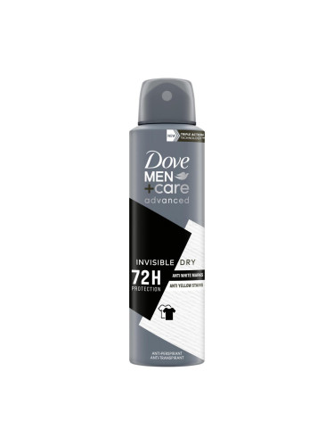 Dove Men + Care Advanced Invisible Dry 72H Антиперспирант за мъже 150 ml
