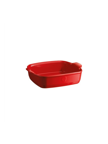 Керамична тава EMILE HENRY SQUARE OVEN DISH квадратна - 22 х 22 см (1.8 л) - цвят червен