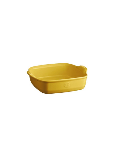 Керамична тава EMILE HENRY SQUARE OVEN DISH квадратна - 22 х 22 см (1.8 л) - цвят жълт