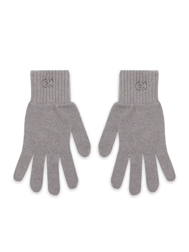 Calvin Klein Дамски ръкавици Re-Lock Knit Gloves K60K611164 Сив