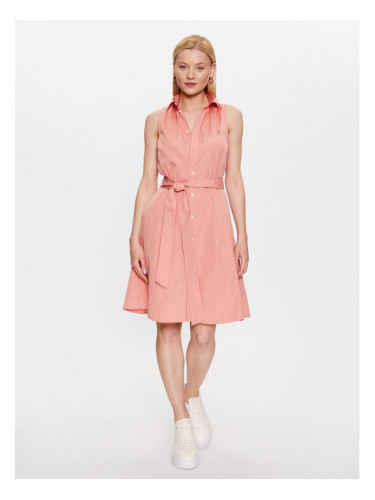Polo Ralph Lauren Ежедневна рокля 211911667002 Розов Regular Fit