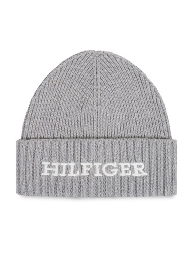 Tommy Hilfiger Шапка Monotype Beanie AM0AM11737 Сив