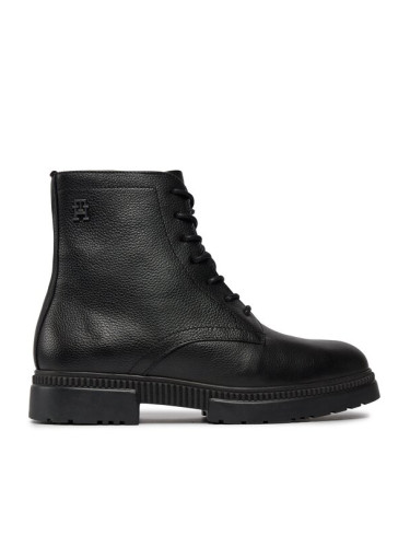 Tommy Hilfiger Ботуши Comfort Cleated Termo Lth Boot FM0FM04651 Черен